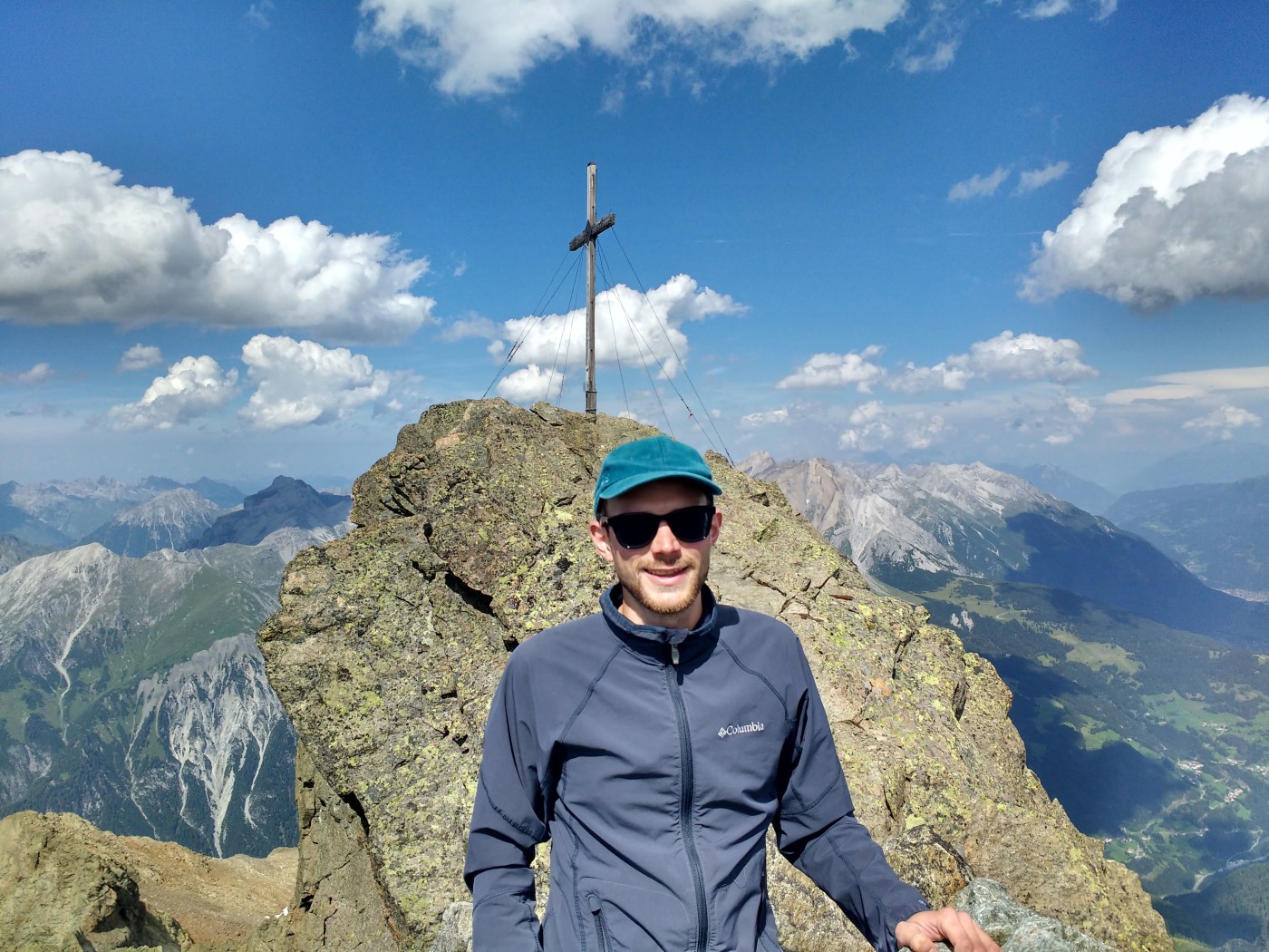 Gipfelfoto auf dem Hohen Riffler